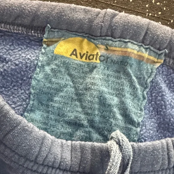 Aviator nation Blue Joggers sweatpants size medium - Picture 3 of 4